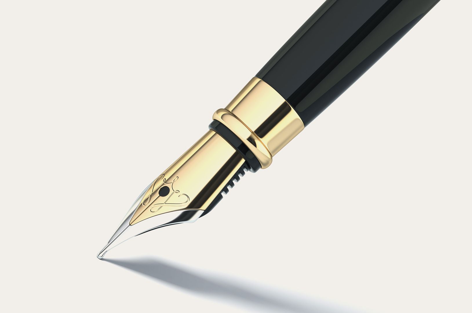 Schwarz-goldener Füller
